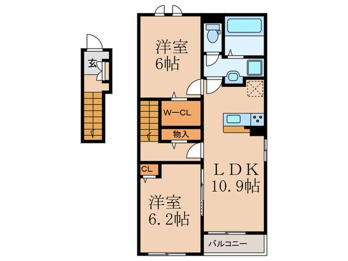 ヒカルサ行橋Ⅰの物件間取画像