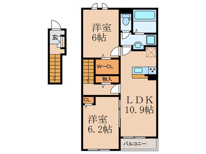 ヒカルサ行橋Ⅰの物件間取画像