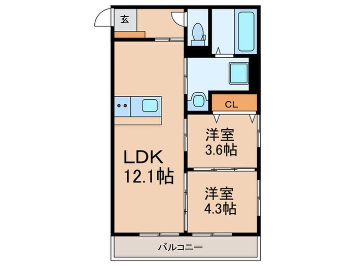 THE NOBLES 筑紫の物件間取画像