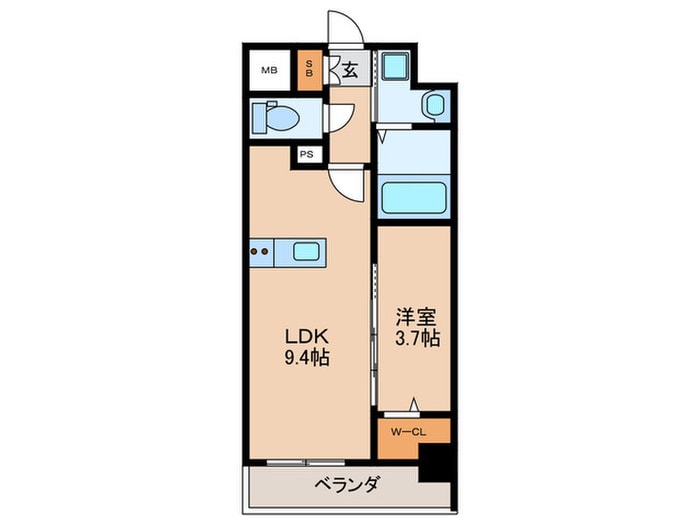 リューデサンテの物件間取画像