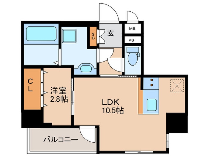 リューデサンテの物件間取画像