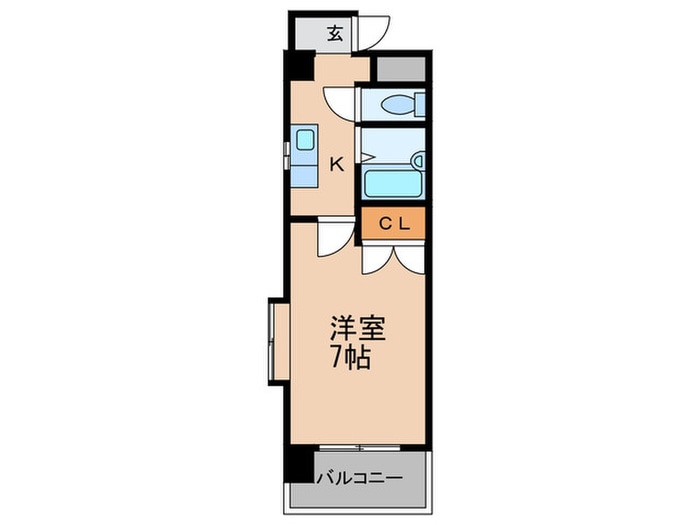 赤間田園ビルの物件間取画像