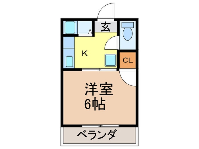 江上アパートの物件間取画像