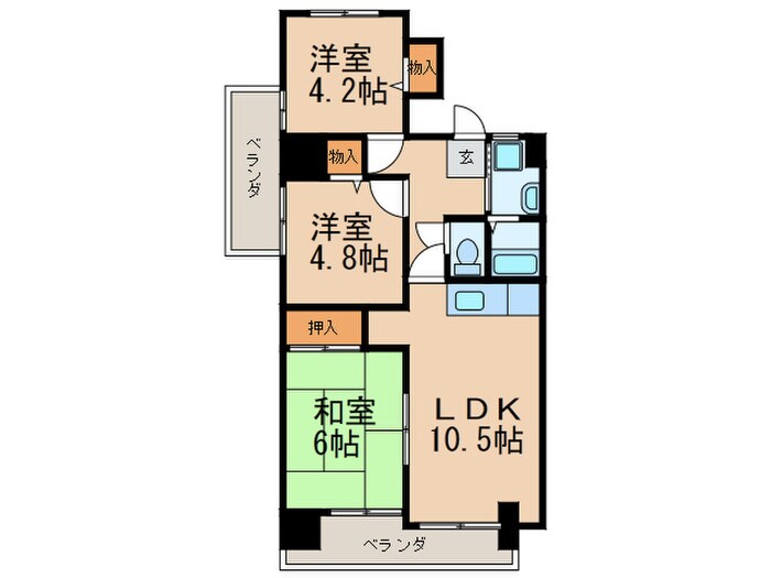 サンヒルズ八千代の物件間取画像