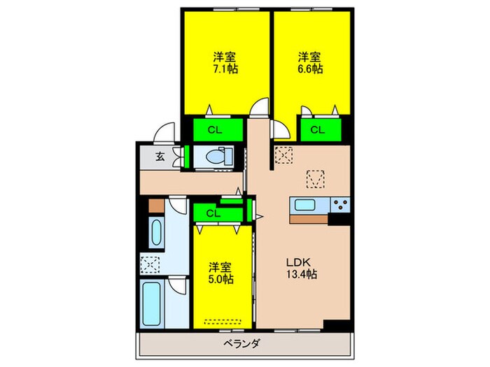 仮）D-ROOM田島1丁目の物件間取画像