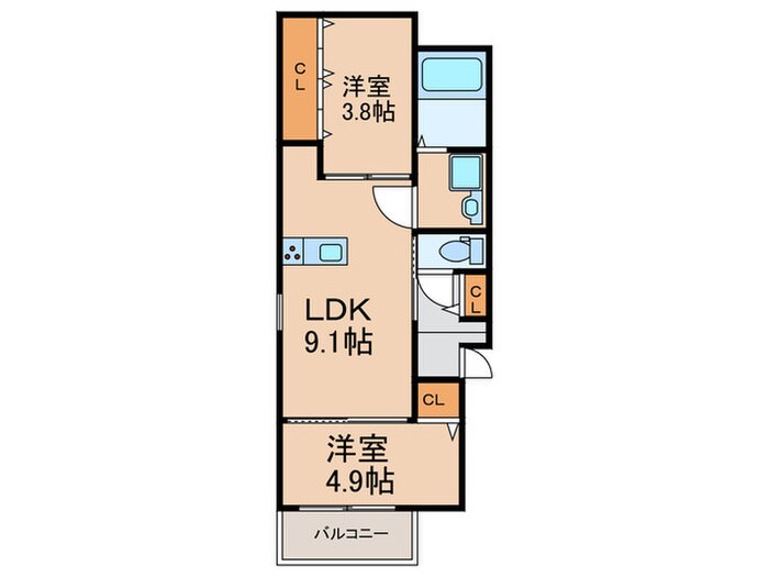 Hale　Lea笹原の物件間取画像