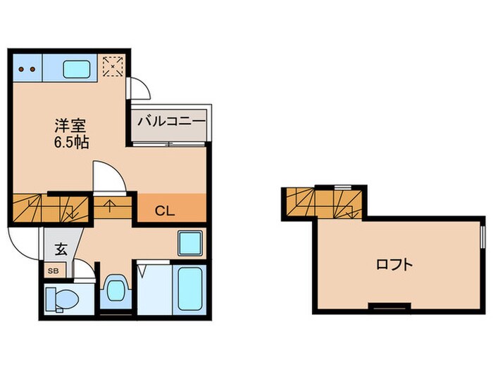 オーソクレーズ貝塚の物件間取画像