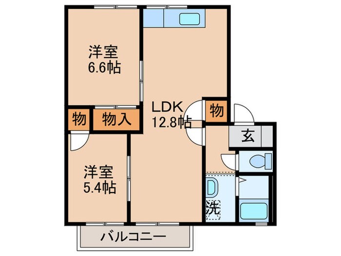 ハイツ耕心の物件間取画像