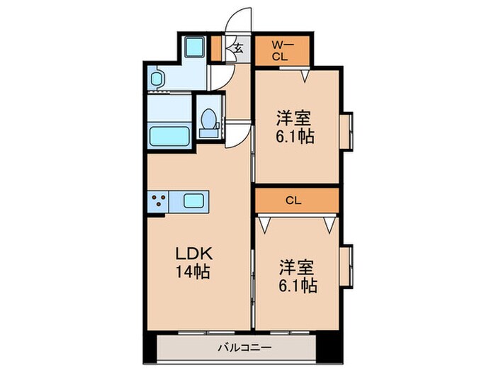 仮）PROSPECT HAKATAの物件間取画像