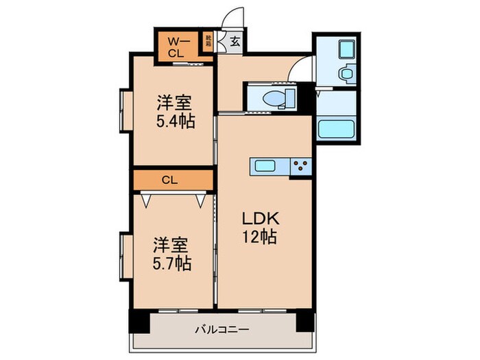 PROSPECT HAKATAの物件間取画像