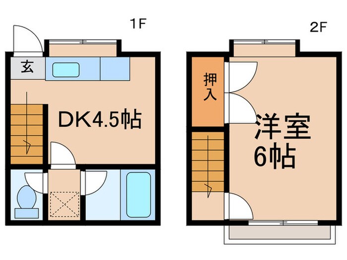 テラスハウス寿の物件間取画像