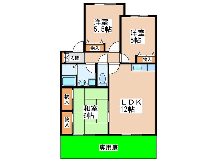 ダス シュロス吉田Ａの物件間取画像