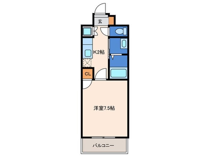 グランツタニビルⅡの物件間取画像