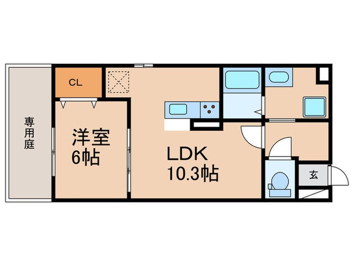 Ｄ－ｒｏｏｍ五十川Ⅱの物件間取画像