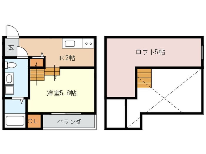 クローバー和白の物件間取画像