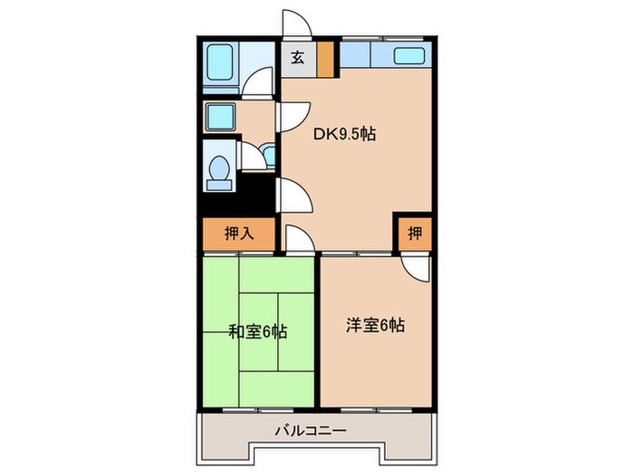 ニューいわきビルの物件間取画像