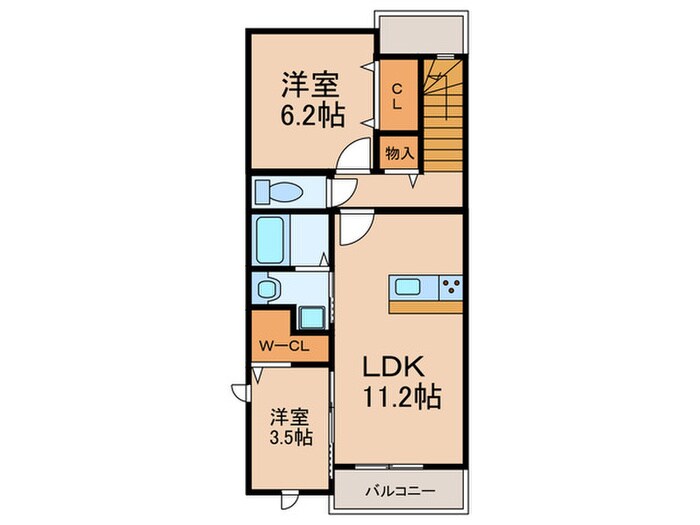 仮)博多駅南5丁目アパートの物件間取画像