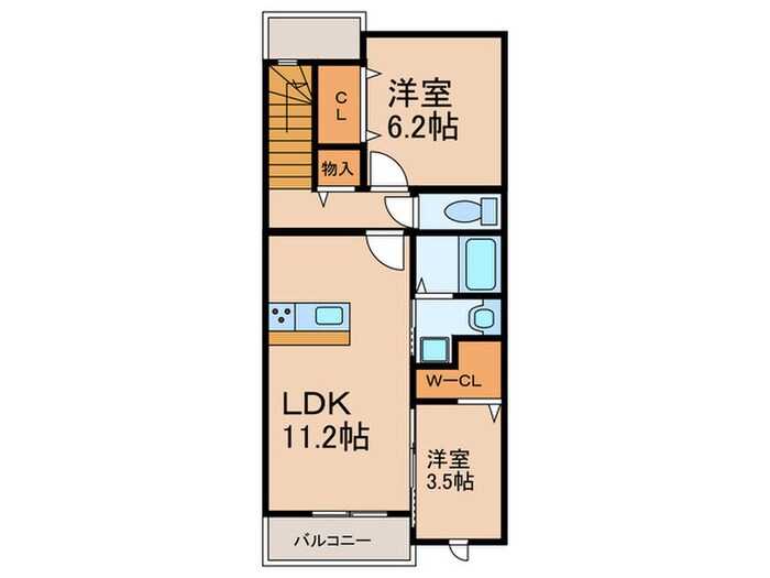 仮)博多駅南5丁目アパートの物件間取画像