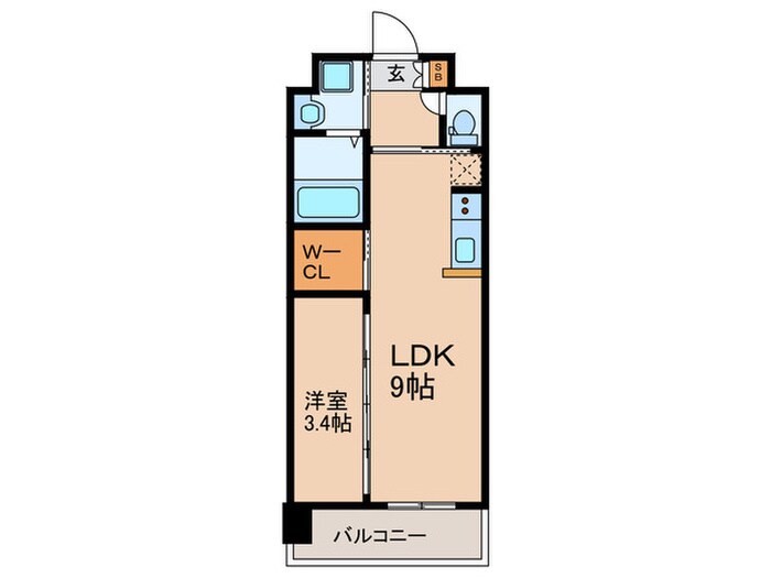 ＬＩＦＥＦＩＥＬＤ国際空港前の物件間取画像