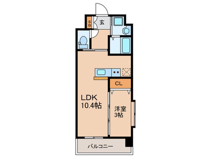 ＬＩＦＥＦＩＥＬＤ国際空港前の物件間取画像