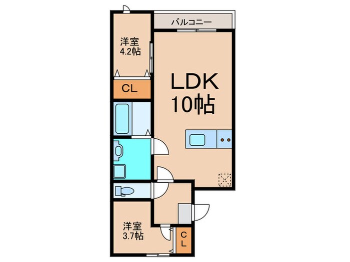 ＪＦコート博多の物件間取画像