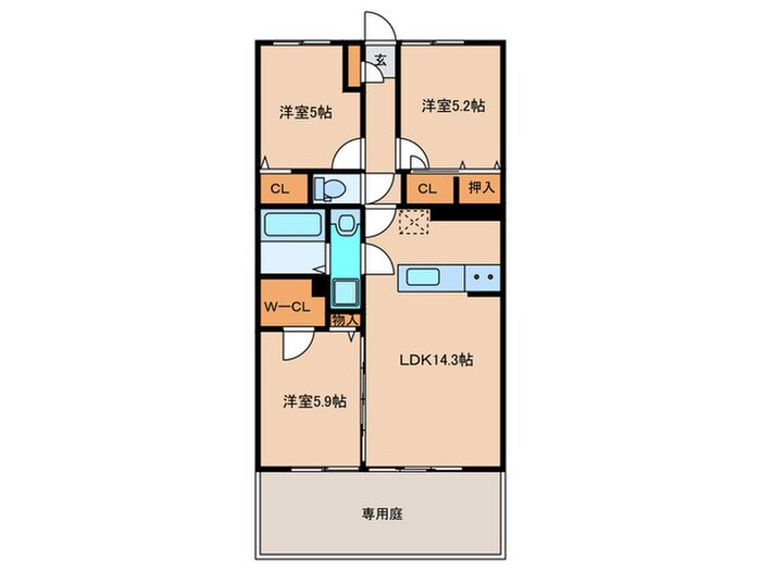 仮)プレアL河東C棟の物件間取画像