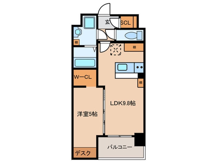 ＺＥＮＩＴＨ　ＢＵＲＧＥの物件間取画像