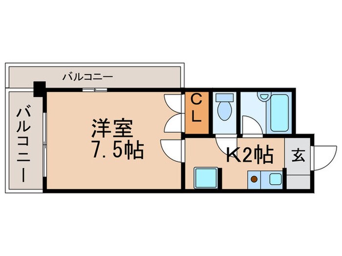 エルザサンリバー戸畑の物件間取画像