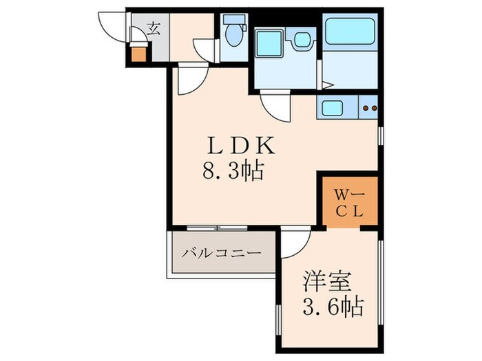 Crecia清納の物件間取画像