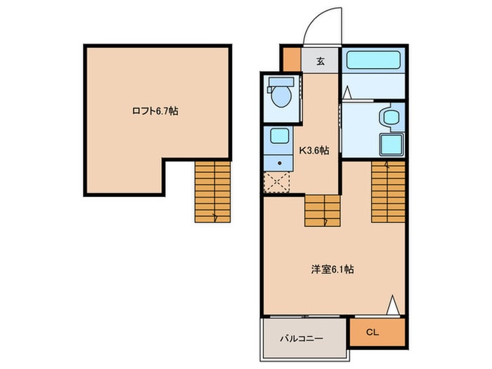 ＥＳＴ松島の物件間取画像