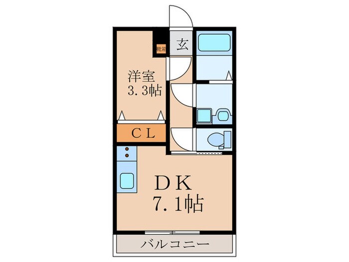 有安新築アパートの物件間取画像