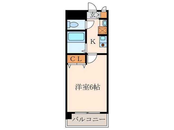 ＧＲＯＷＴＨ ＳＩ 清水６－９階の物件間取画像