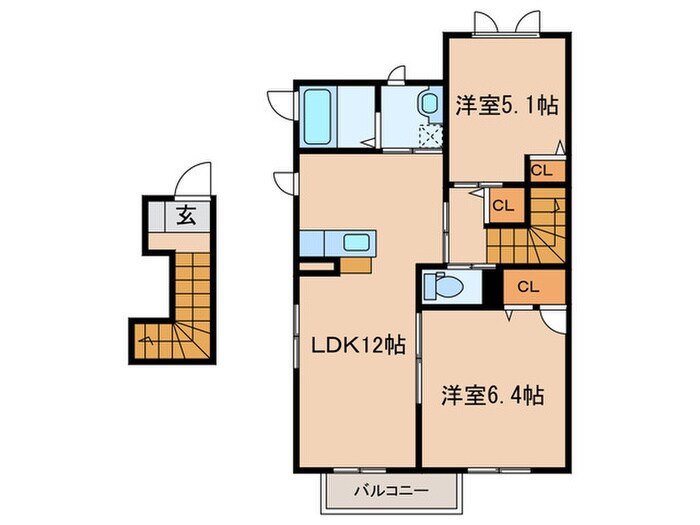 プレミール21　Ａ棟の物件間取画像