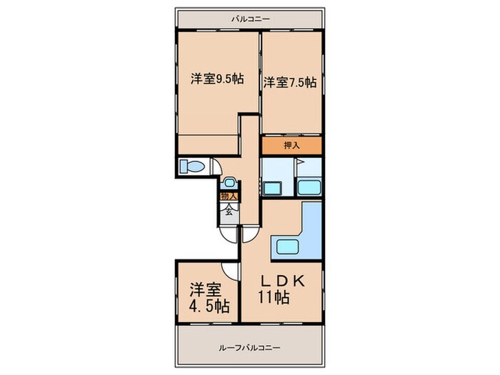 第一興産若戸ビルⅠの物件間取画像