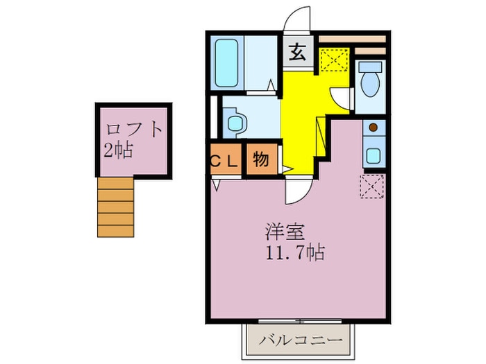 エクセル東合川の物件間取画像