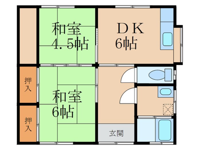 中里アパートの物件間取画像