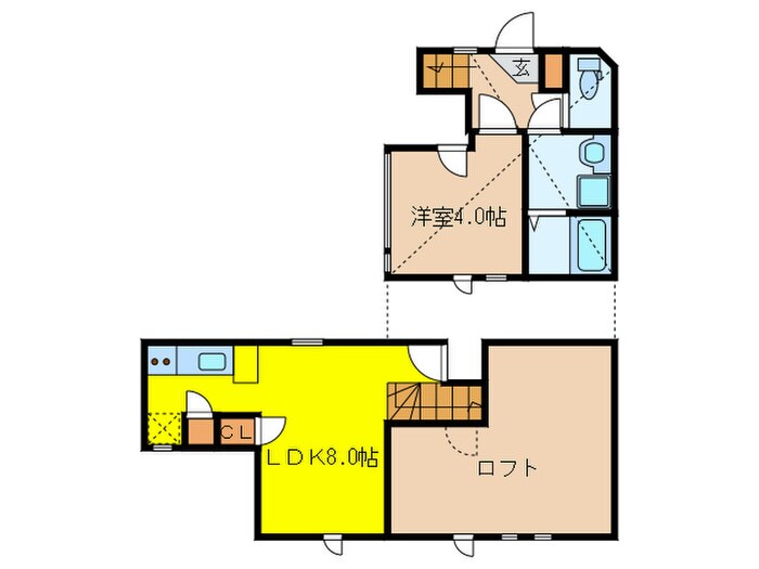 ＣＢ高宮パッソの物件間取画像