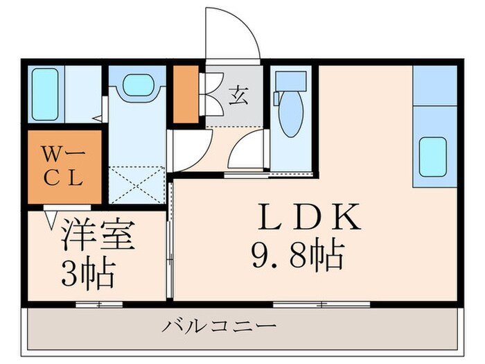セジュール熊本の物件間取画像