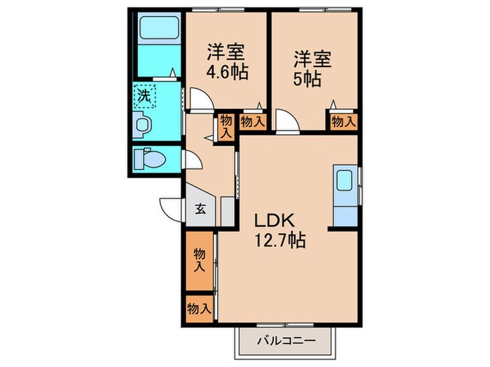 ディアス広渡の物件間取画像