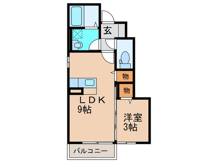 セジュールゆいＢ棟の物件間取画像