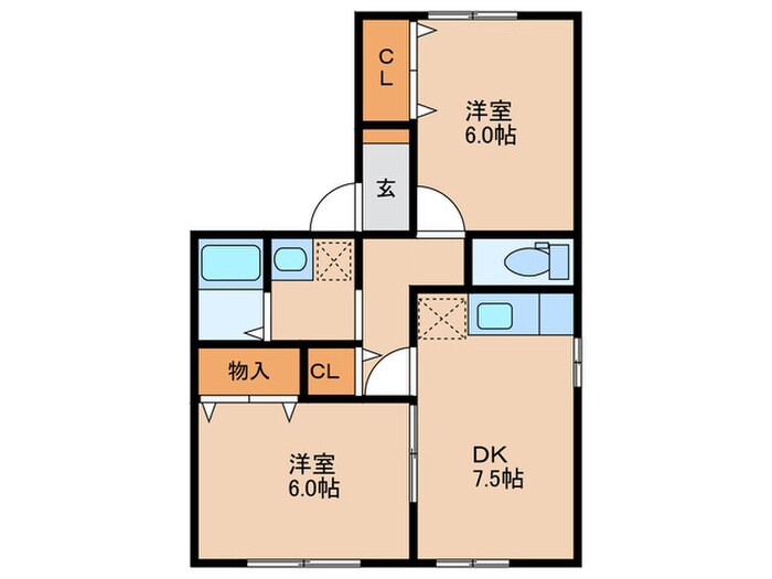 ウィルモアセゾンの物件間取画像