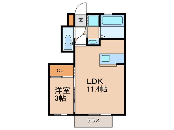 ラフィーネＦⅡの物件間取画像