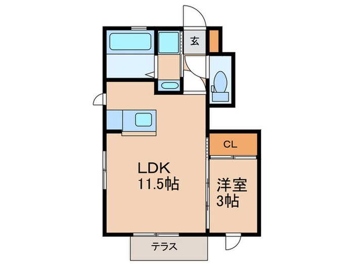 ラフィーネＦⅡの物件間取画像