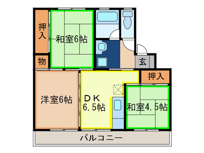 メモリープラザ中間Ⅰの物件間取画像