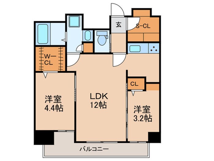 エンクレスト博多駅南FIT(1205)の物件間取画像