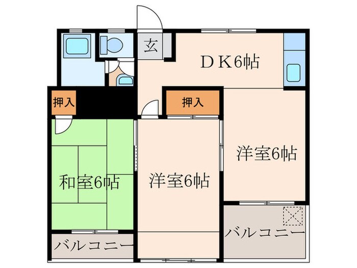 サーフサイドビル到津の物件間取画像