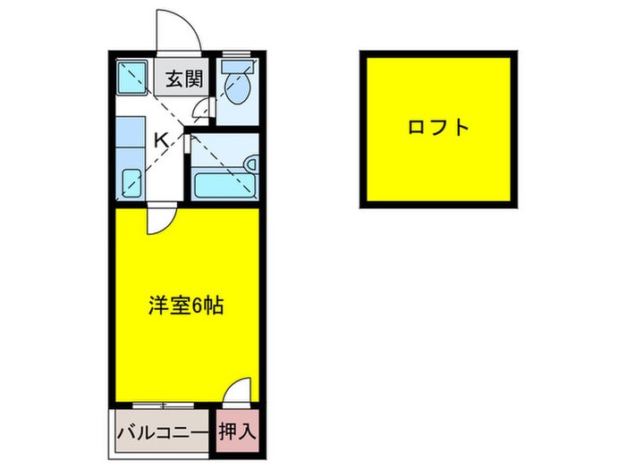 チャレオコーポハウス平尾の物件間取画像