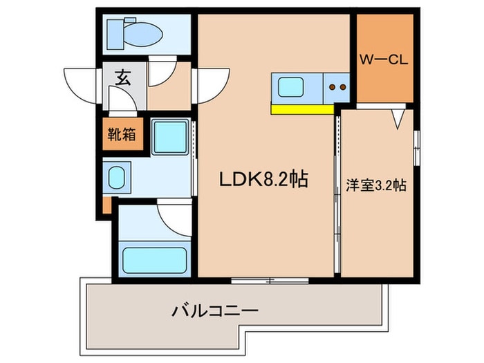 Q-STAGE姪浜の物件間取画像