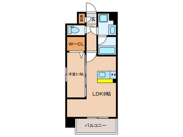 Q-STAGE姪浜の物件間取画像