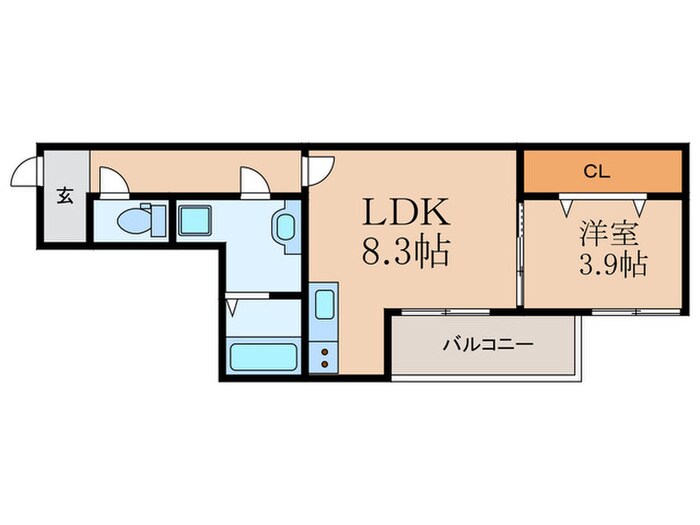 サンライト五十川Ｂの物件間取画像